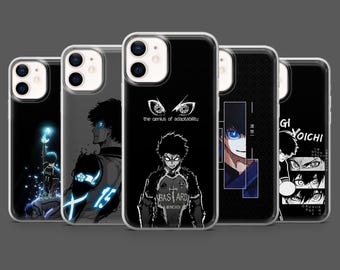 Isagi Yoichi Phone Case Blue Lock Anime Cover for iPhone 17Pro, 16, 15, 14, 13, 12, Samsung S26, S25, S24, S23, A17, A26, A57, Pixel 10, 9