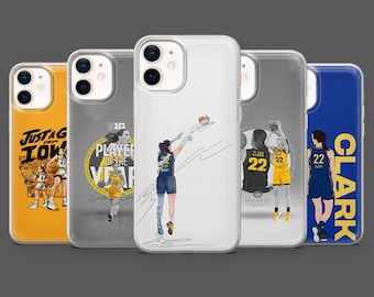 Etui na telefon Caitlin Clark z motywem koszykówki Indiana na iPhone'a 17Pro, 16, 15, 14, 13, 12, Samsunga S26, S25, S24, S23, A17, A26, A57, Pixela 10, 9