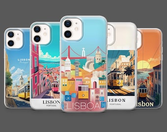 Handyhülle Lissabon Portugal – Passend für iPhone 17 Pro, 16, 15, 14, 13, 12, Samsung S26, S25, S24, S23, A17, A57, A37, Pixel 10, 9