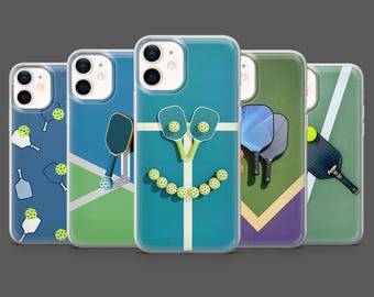 Pickleball-Handyhülle mit Pickleball-Fan-Motiv für iPhone 17 Pro, 16, 15, 14, 13, 12, Samsung S26, S25, S24, S23, A17, A57, A37, Pixel 10, 9