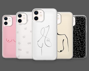 Boobs Handyhülle Brüste Feminine MagSafe Cover für iPhone 17Pro, 16, 15, 14, 13, Samsung S26, S25, S24, S23, A17, A26, A57, Pixel 10, 9