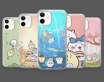 Chiikawa Phone Case Momonga Anime Cover for iPhone 17Pro, 16, 15, 14, 13, 12, Samsung S26, S25, S24, S23, A17, A26, A57, Pixel 10, 9