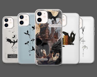 Etui na telefon Fourth Wing Book Fantasy MagSafe Cover do iPhone'a 17Pro, 16, 15, 14, 13, Samsunga S26, S25, S24, S23, A17, A26, A57, Pixela 10, 9
