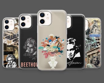 Beethoven Handyhülle Classical Music Cover für iPhone 17Pro, 16, 15, 14, 13, 12, Samsung S26, S25, S24, S23, A17, A26, A57, Pixel 10, 9
