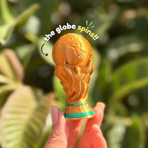 worldcup Fidget Spinner Trophy – Schreibtisch Spielzeug, Fussball Fan Geschenk, Fussball Fan Geschenk, Argentinien Brasilien USA England Fan Ausrüstung, Geschenke für Ihn, Fussball Dinge