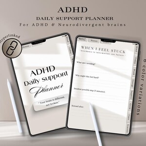 2026 ADHD Digital Planner for Women, Neurodivergent Mind (Goodnotes, Notability, iPad)