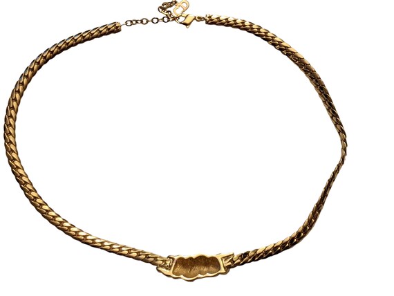 Christian Dior Vintage Gold Tone Necklace - image 2