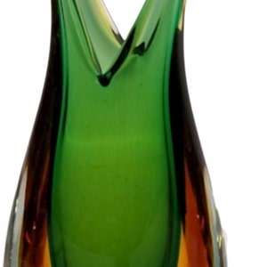 Flavio Poli Murano Sommerso Glass Vase