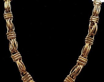 Givenchy vintage gold tone chunky necklace