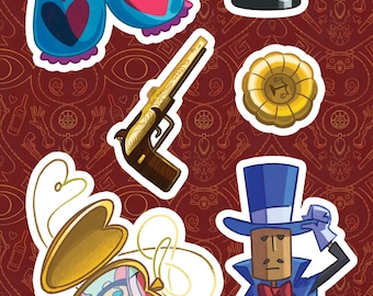 Apollo Justice Ace Attorney Sticker Sheets
