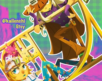 Johnny and Gyro - JJBA Standee