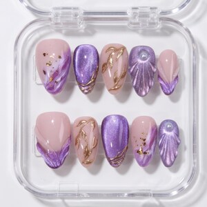 Purple Cats Eye Marble - Etsy display picture 2