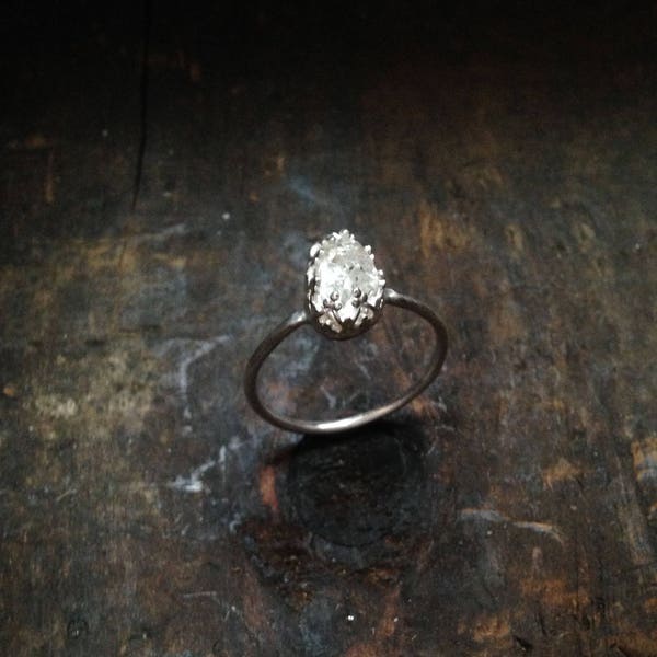 Herkimer Diamond Ring // Size 7