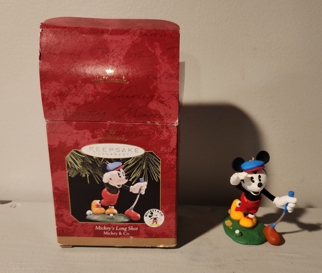 Hallmark Disney Ornament Mickey Mouse Christmas Golf Ornament Etsy