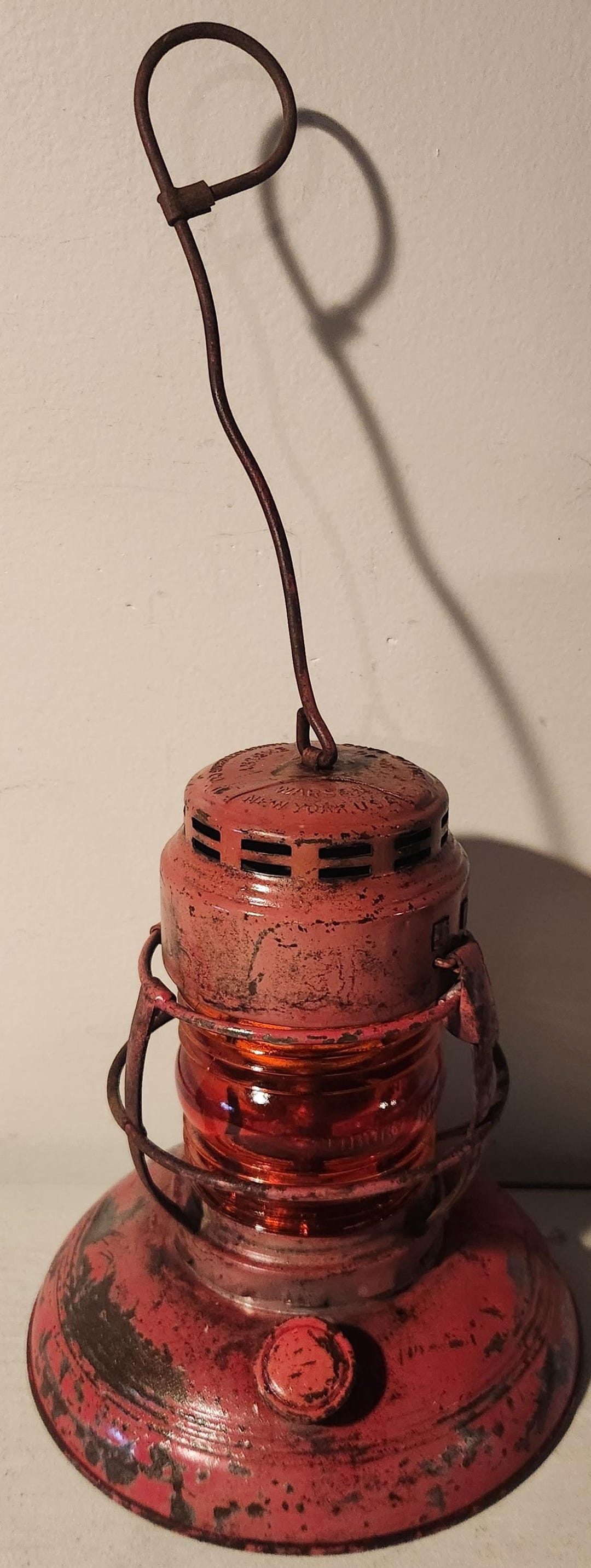 VINTAGE Embury Lantern No. 40 Traffic Gard Warsaw, NY Embury