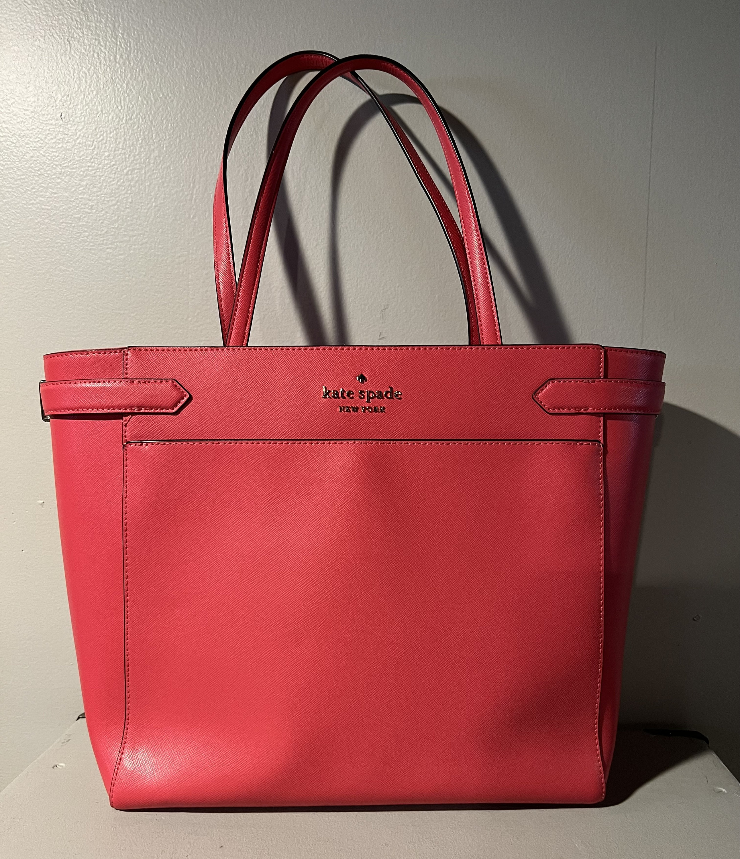 Kate Spade Staci Laptop Tote Triple compartment Leather Handbag