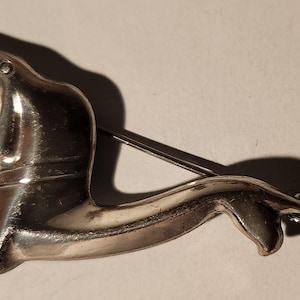 Vintage Sterling Silver Jewelart Dog Brooch Pin