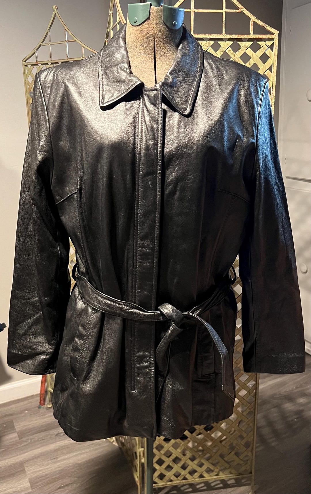 Wilson Leather Jacket Black Thinsulate Ultra Vest Size L - Etsy
