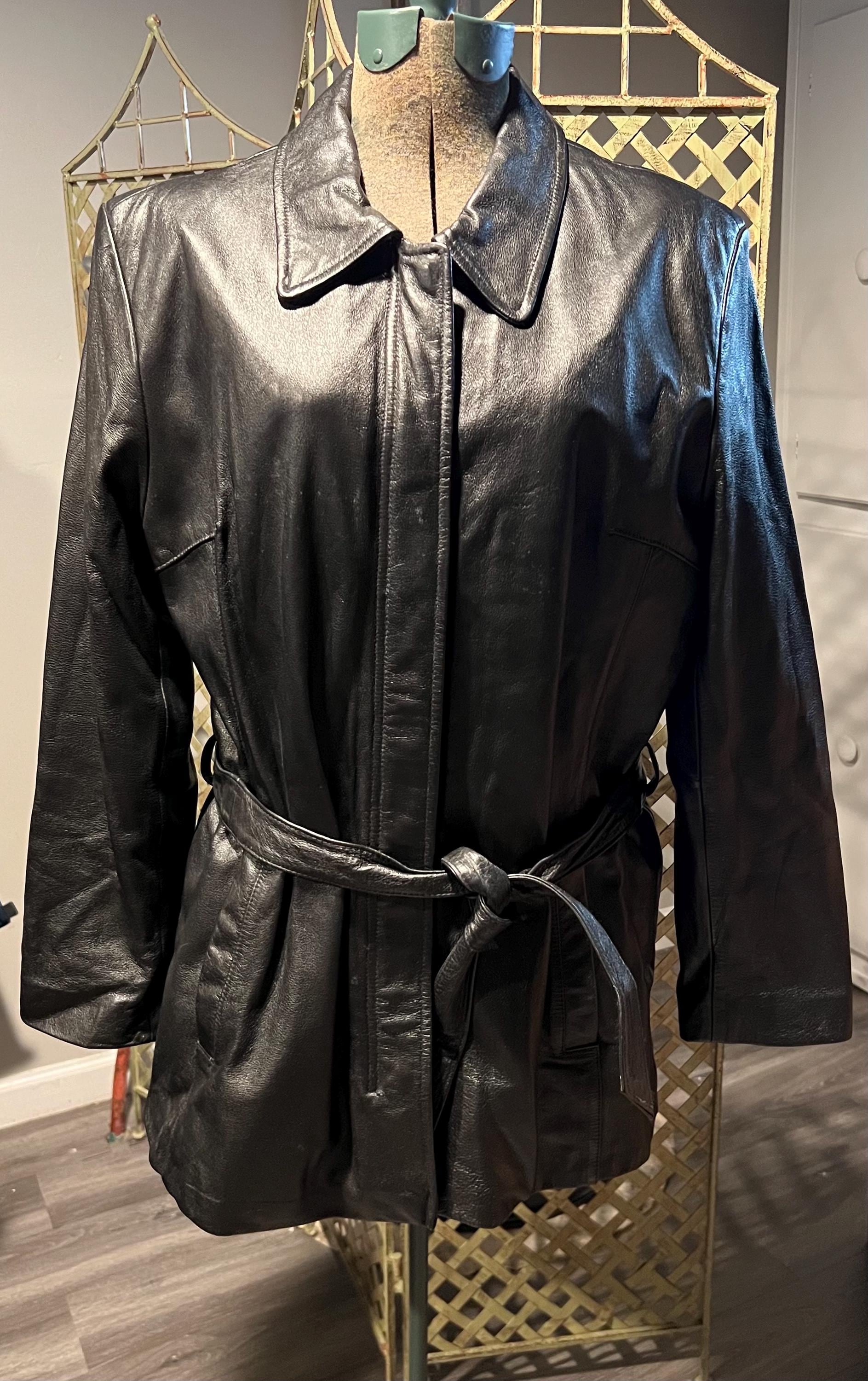 Wilson Leather Jacket Black Thinsulate Ultra Vest Size L - Etsy