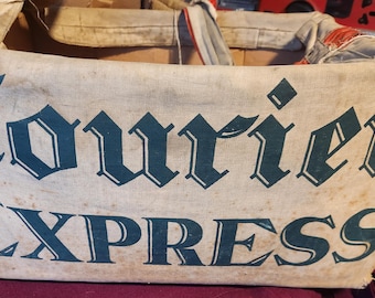 70〜80s news paper bag Vintage Newspaper Bag, the Detroit News, Saddle Bags, 1970s