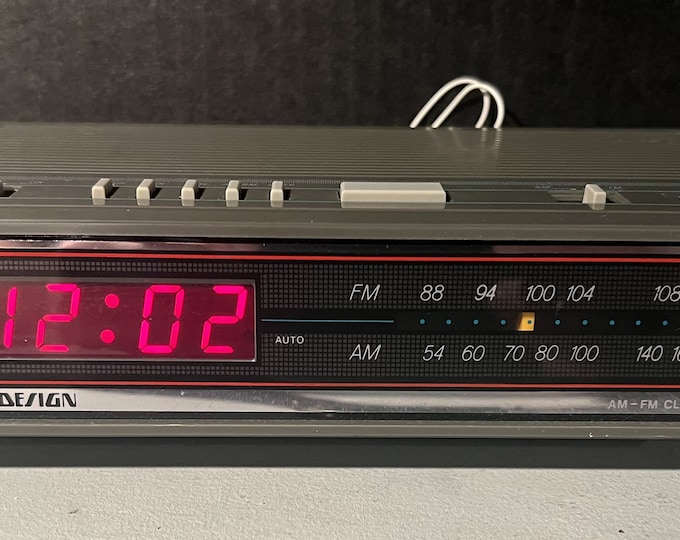 Radio Alarm Clock Soundesign AM/FM Model No. 3620 Vintage - Etsy