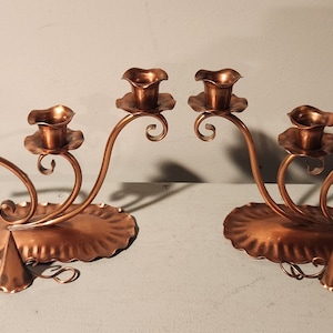 Gregorian Copper Candle Holder - Etsy