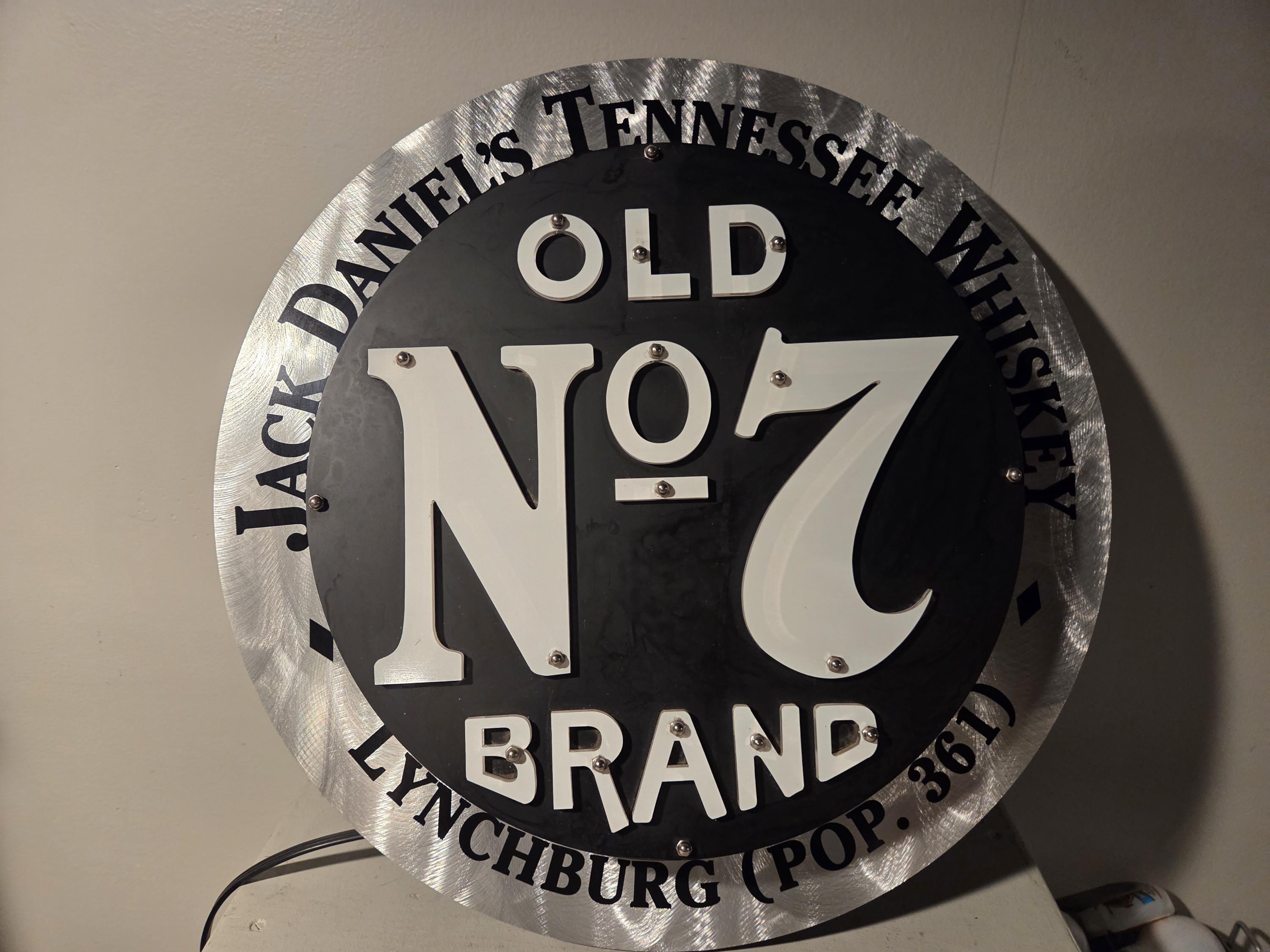 Jack Daniels Neon Bar Sign No 7 Brand Neon Light Tested and