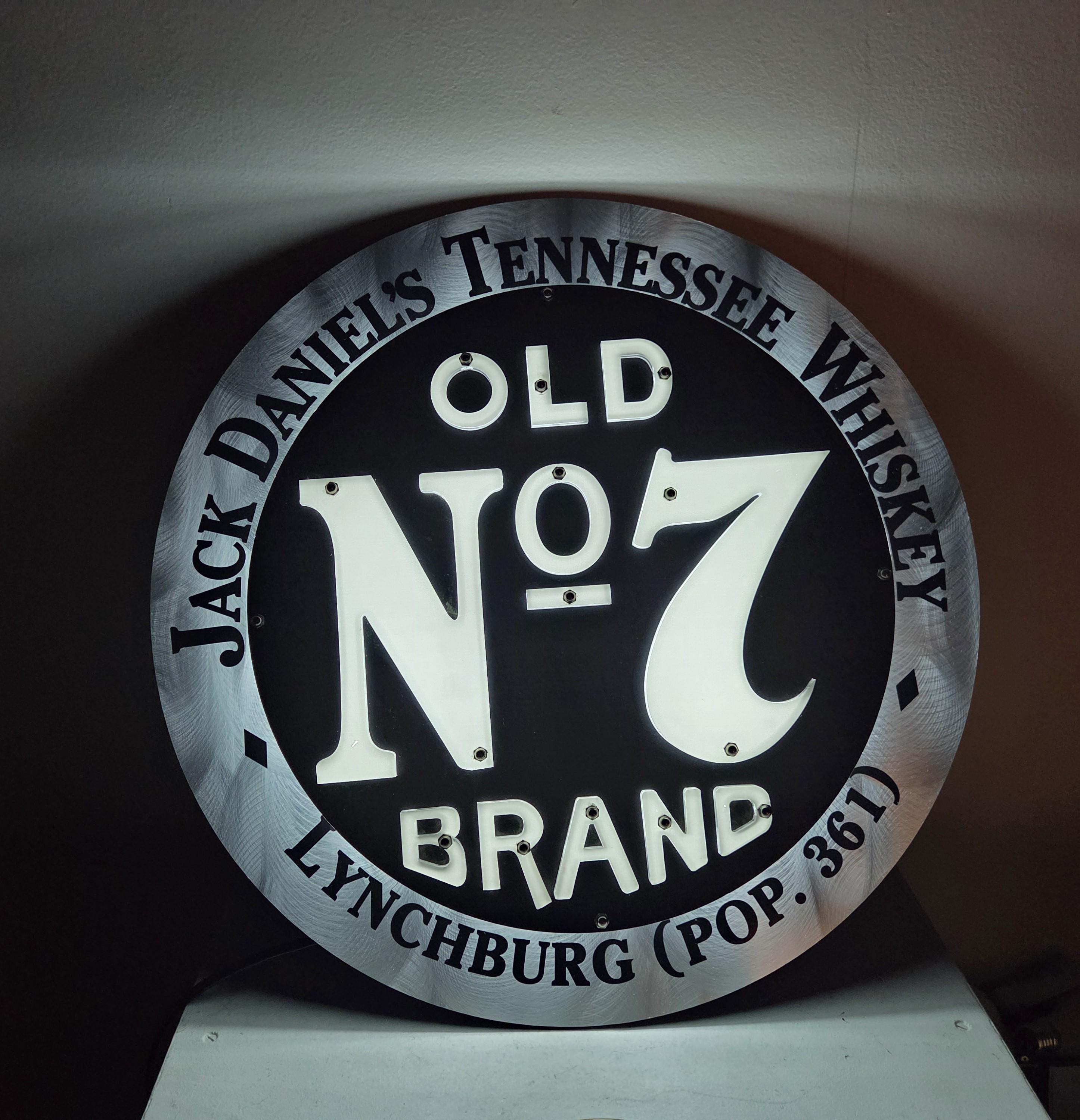 Jack Daniels Neon Bar Sign No 7 Brand Neon Light Tested and