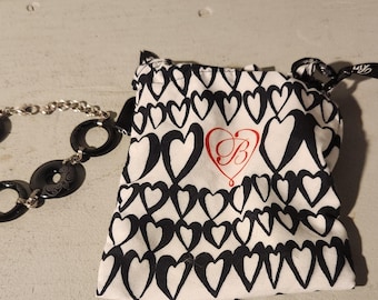 Brighton Black Circle/Swirl  Bracelet