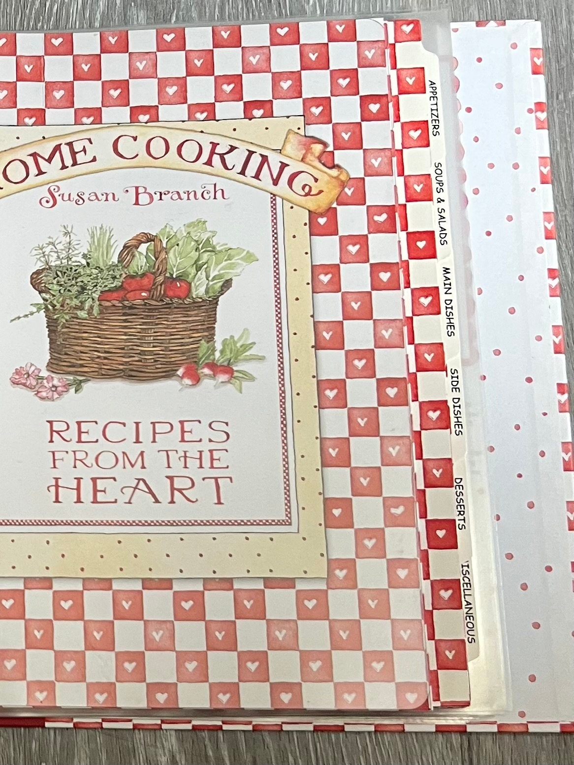 Susan Branch Recipes From the Heart Home Cooking Binder Organizer 
