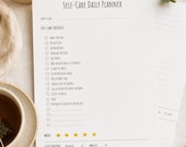 Daily Self-Care Planner Printable (2 Pages) | Mental Health Daily Reset | Simple Routine Tracker | Instant Download