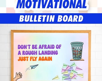 Back to School | Motivational Bulletin Board | Growth Mindset Classroom Decor | SEL Poster | Encouraging Wall Display for Elementary
