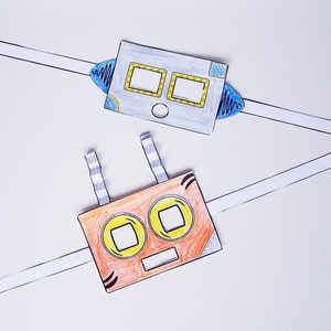 Printable Robot Craft Pack Set of 5 Robot Printable Crafts - Etsy