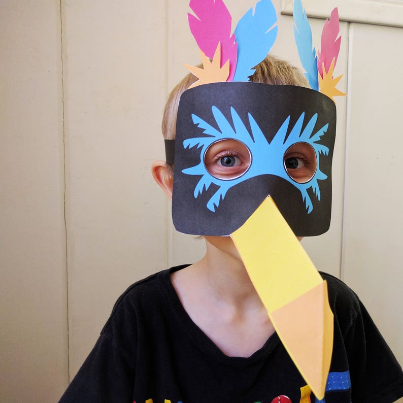 Printable Toucan Mask For Kids Etsy