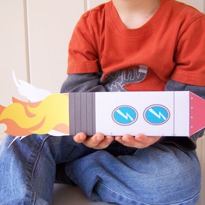 Printable Rocket Papercraft