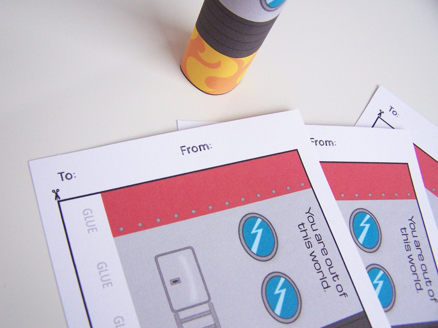 Printable Valentine's Day Card Craft DIY Valentine Crafts - Etsy