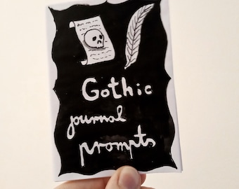 Gothic Journal Prompts digital download zine - printable pdf