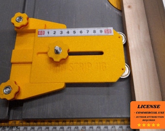 Thin Rip Guide, Table Saw Jig, Woodworking Tool for Dewalt - 3D Printing - Blender Modeling - BambuLab - Limited Edition, Only Few Left.