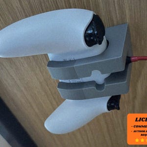 Under Table PS5 Controller Holder, Playstation 5 Mount, PS5 3D Printing - Blender Modeling - BambuLab - Limited Edition, Only Few Left.