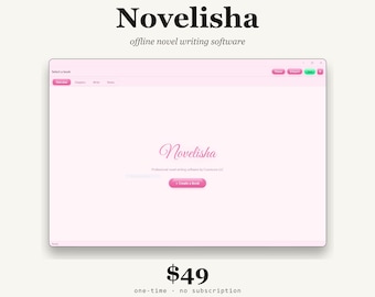 Novel Writing Software, Offline Book App, Scene Planner, PDF Export (Windows, Mac, Linux)