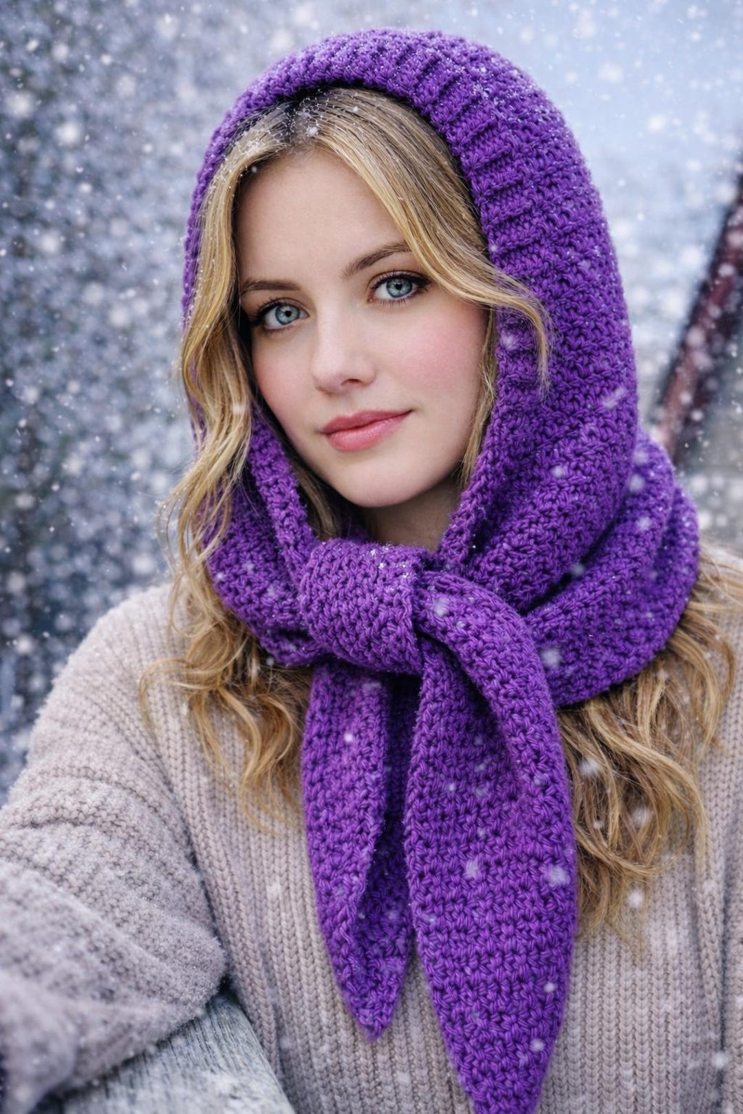 Cozy Hooded Scarf Crochet Patterns - Warm & Stylish DIY - English Pdf ...
