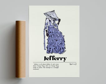 Young Thug Jeffery Music Poster | Minimalist Music Poster | Vintage Retro Art Print | Custom Poster | Wall Art Print | Home Decor