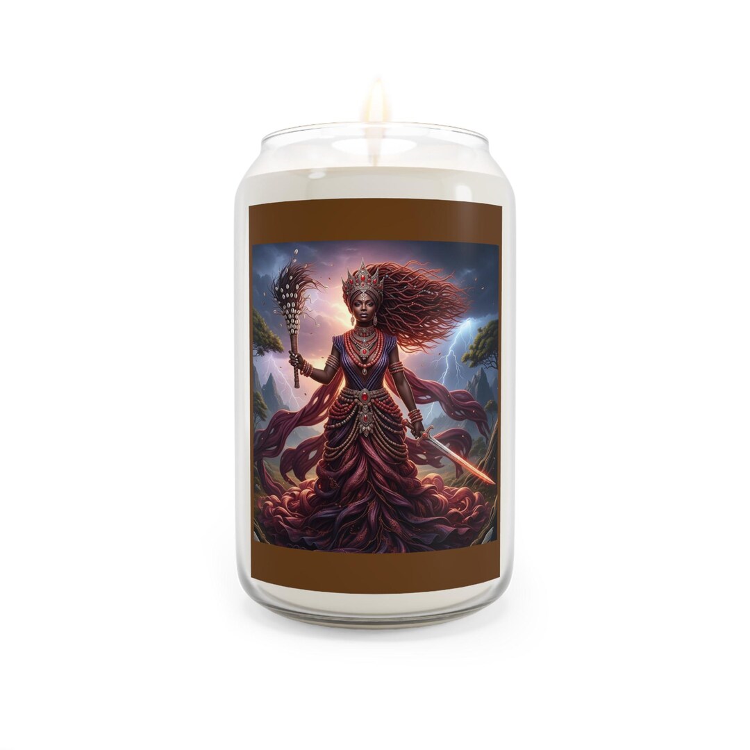 Oya, Fiery Warrior Goddess Candle 13.75oz Soy Candle | Mythic Fantasy ...