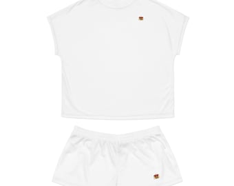 adeolofi Crown Emblem Short Pajama Set | Women's Sleepwear