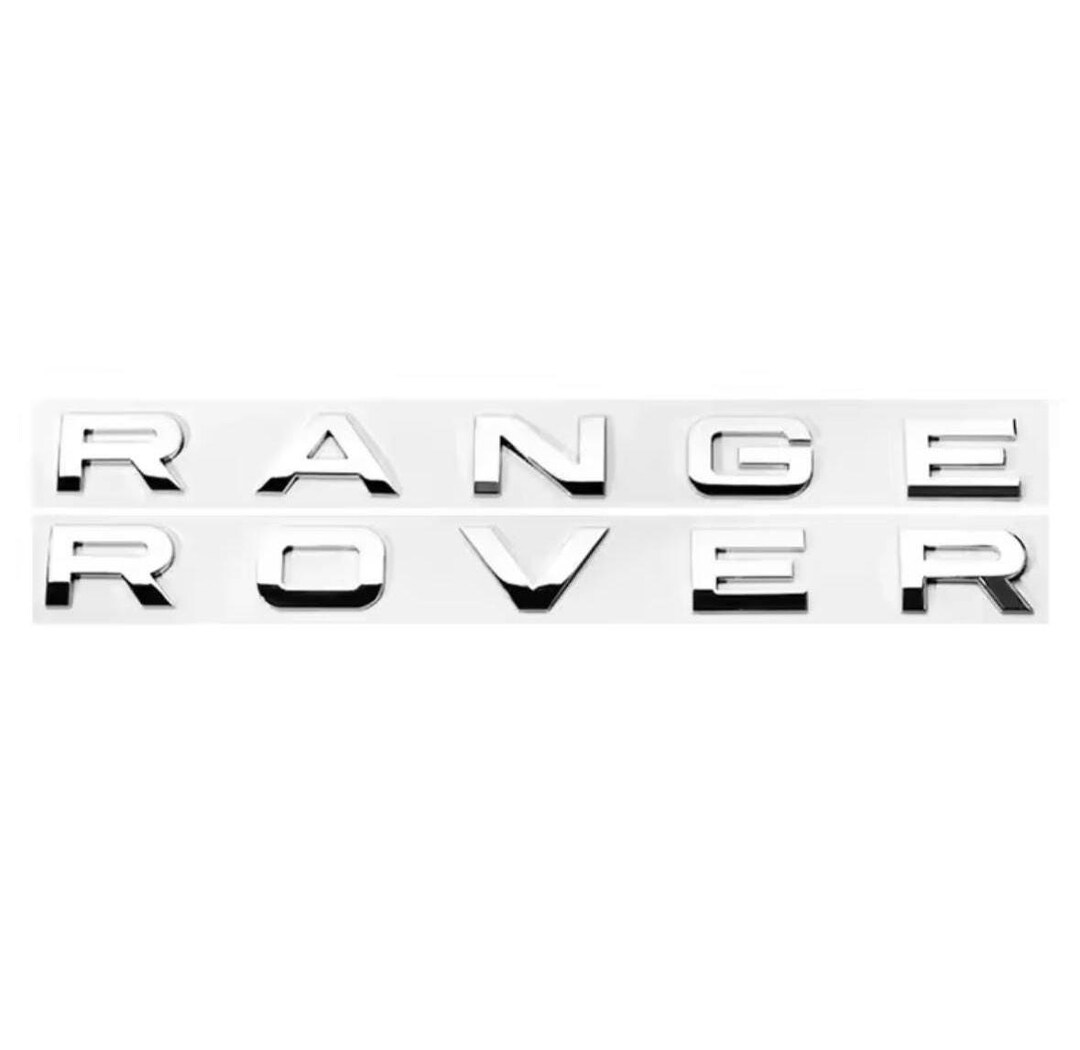 Range Rover Letter Kit Range Rover Letters in Silver Front or Back Evoque Vogue Velar - Etsy