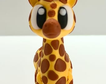 Girafa articulada impressa em 3D – Brinquedo antiestresse flexível e decoração de mesa