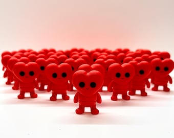 Conjunto de 6 figuras de coração flexíveis | Decoração e presentes para o Dia dos Namorados