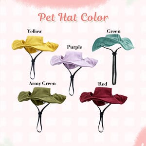 Personalized Corduroy Pet Bucket Hat, Adjustable Dog Sun hat, Personalized Fisherman Cap for Pets, Doggy Outdoor Hat, Pet Lover Gift image 6