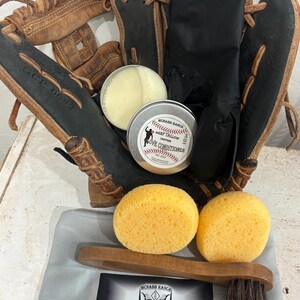 Ranch-Made Tallow Leather Conditioner Kit | Baseball Glove, Boot Care (4 oz)