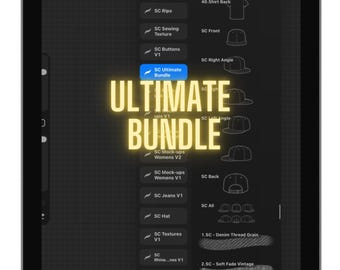 Ultimate Procreate Streetwear Clothing Mock-up Stamp Brush Bundle for Clothing brand designers